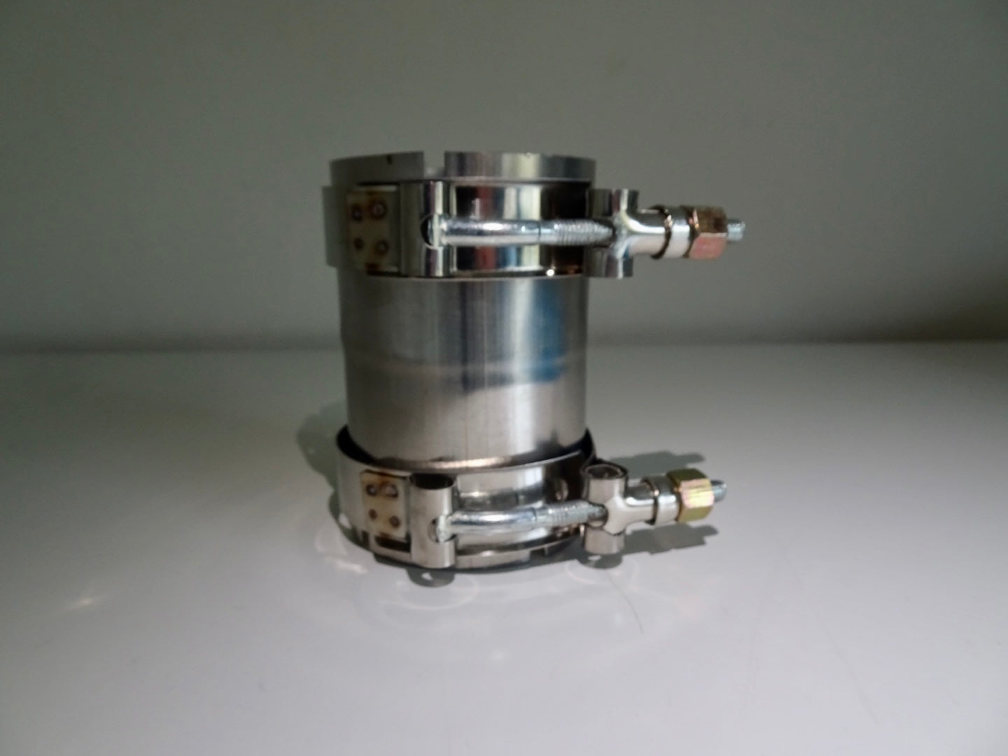 2.5 " Inch Clamp On Stainless Exhaust Pipe Joiner Connector Sleeve UNIVERSAL