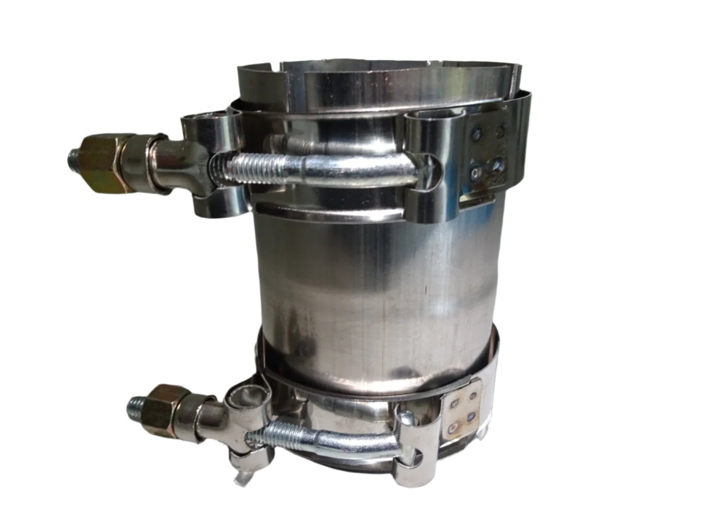 Stainless Steel Exhaust Joiner – 2.5" (63.5 mm) Pipe with Clamps