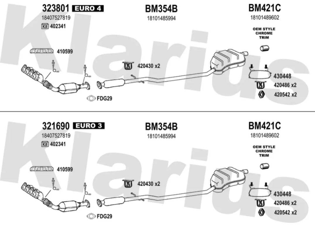 BMW MINI R50 R52 R53 Red Rear Exhaust Mount
