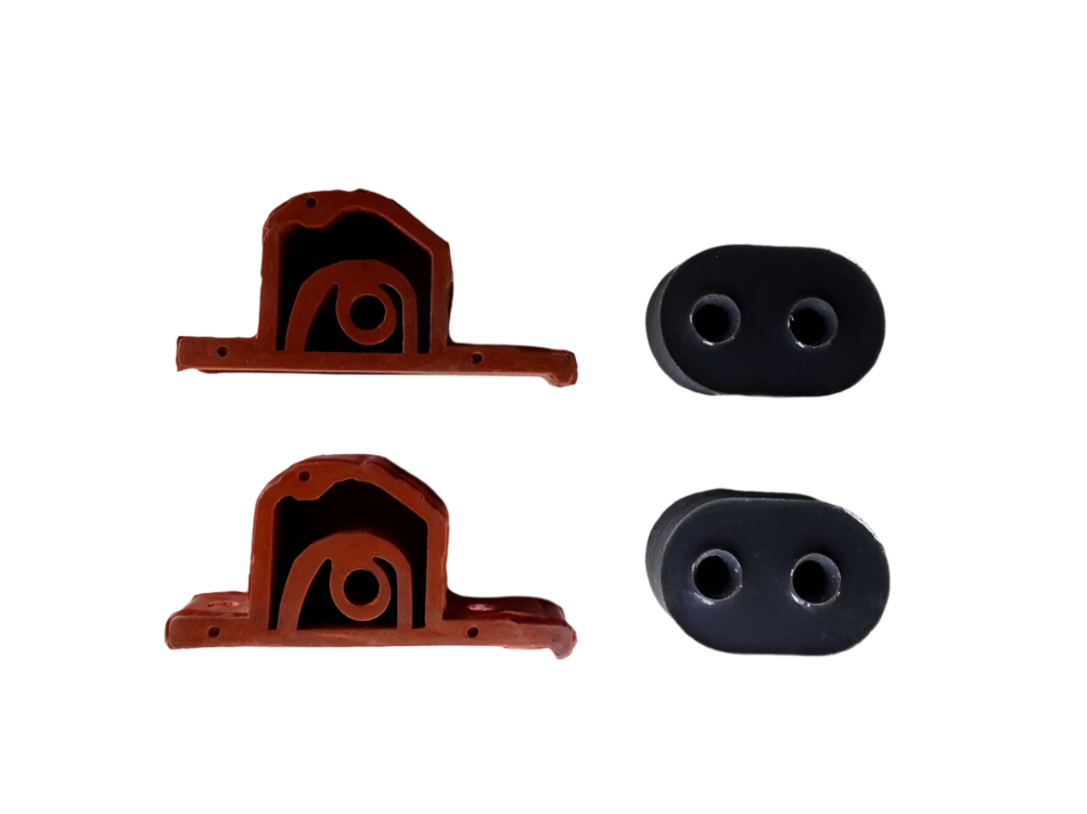 MINI R50 R52 R53 Rear Exhaust Mounts and Poly Rubber Mounts / Hangers / Set of 4