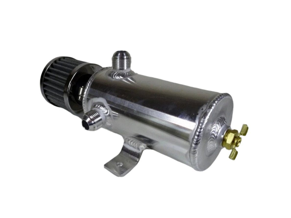 0.75l Aluminium Oil Catch Tank Can Baffled Breather Filter AN10 AN-10