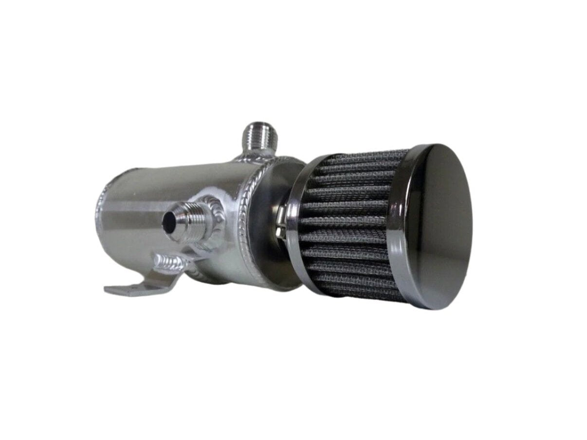 0.75l Aluminium Oil Catch Tank Can Baffled Breather Filter AN10 AN-10