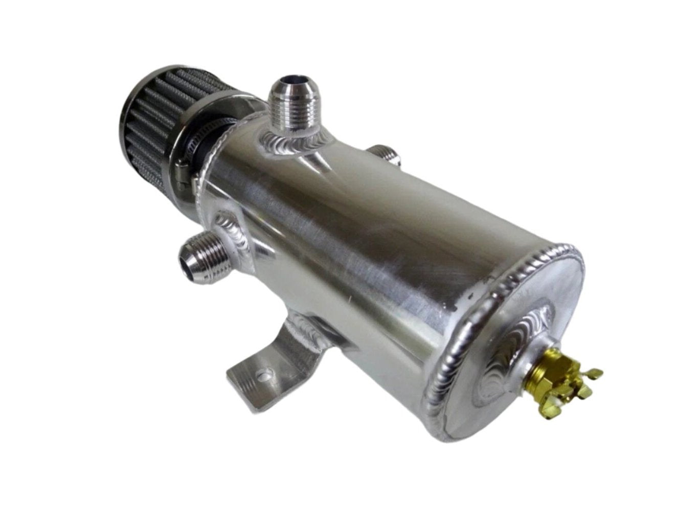 0.75l Aluminium Oil Catch Tank Can Baffled Breather Filter AN10 AN-10