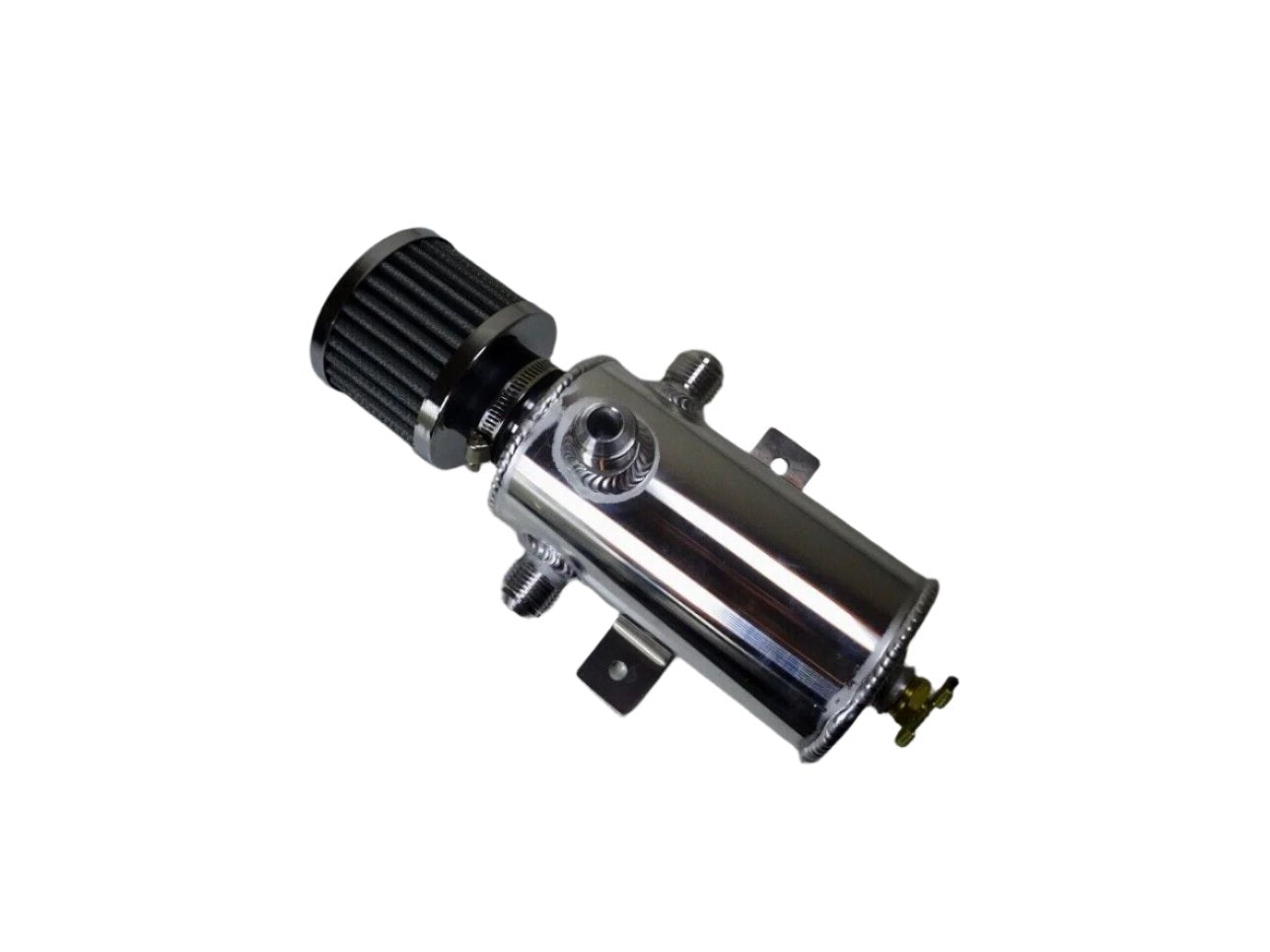 0.75l Aluminium Oil Catch Tank Can Baffled Breather Filter AN10 AN-10