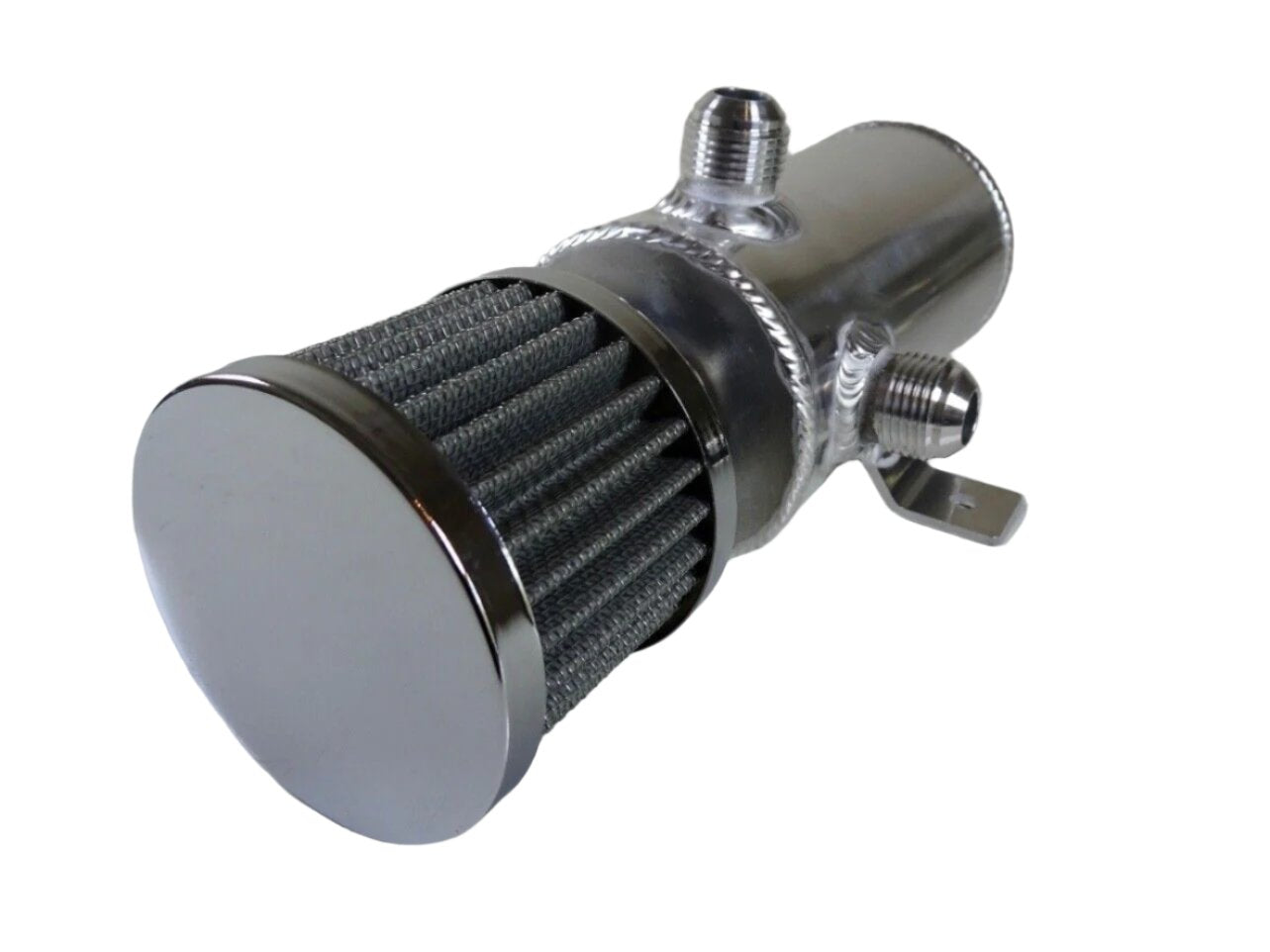 0.75l Aluminium Oil Catch Tank Can Baffled Breather Filter AN10 AN-10