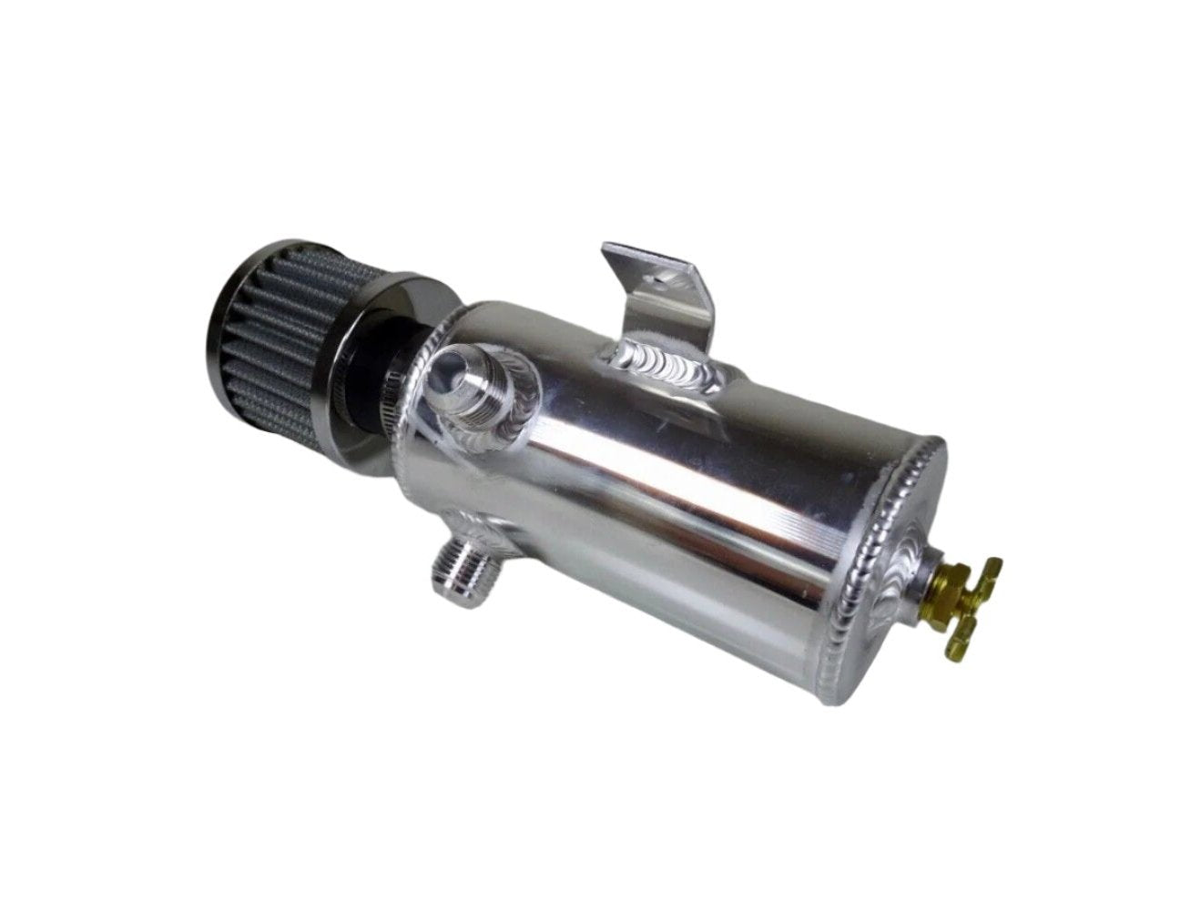 0.75l Aluminium Oil Catch Tank Can Baffled Breather Filter AN10 AN-10