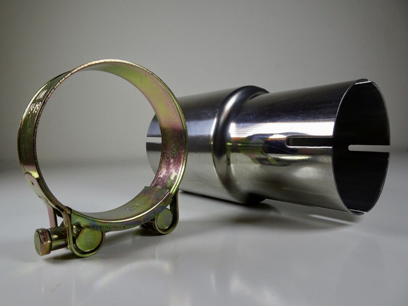 2.5 to 3 “ Inch Exhaust Adapter Joiner Pipe and Clamp VAG Fit UNIVERSAL