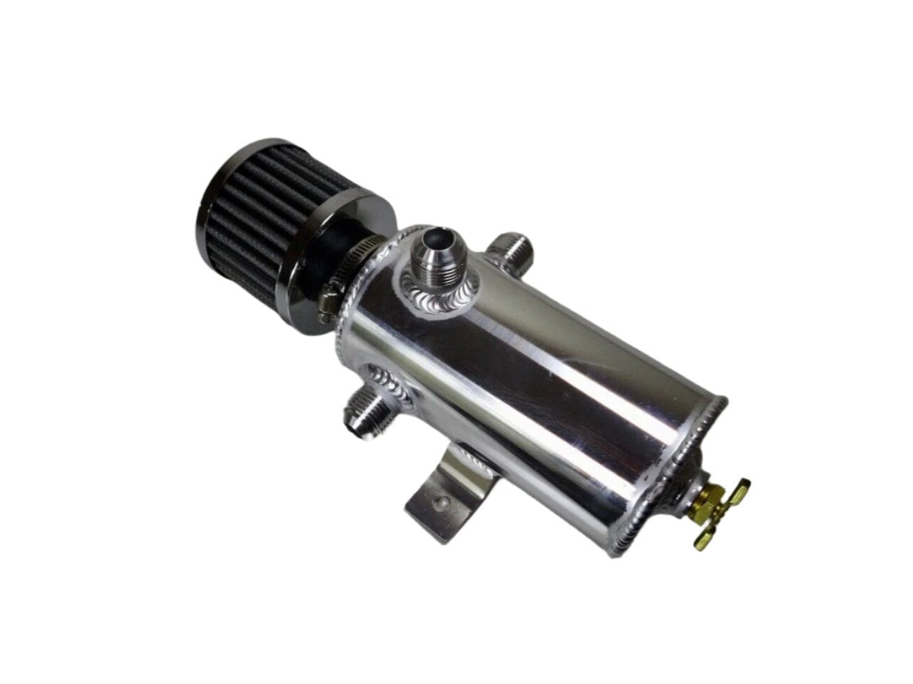 0.75l Aluminium Oil Catch Tank Can Baffled Breather Filter AN10 AN-10