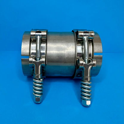 2.5 Inch (63.5 mm) Stainless Steel Clamp-On Exhaust Joiner – Universal Fit Tealka UK