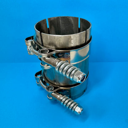 2.5 Inch (63.5 mm) Stainless Steel Clamp-On Exhaust Joiner – Universal Fit Tealka UK