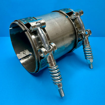 3 Inch (78 mm) Stainless Steel Clamp-On Exhaust Joiner – Universal Fit / Tealka UK