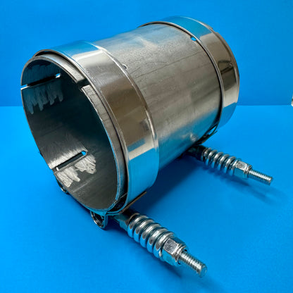 3 Inch (78 mm) Stainless Steel Clamp-On Exhaust Joiner – Universal Fit / Tealka UK